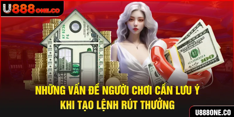 Những vấn đề người chơi cần lưu ý khi tạo lệnh rút thưởng